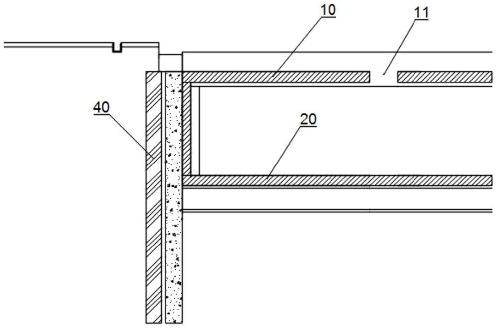 Construction method of cast-in-situ bored pile of existing underground structure