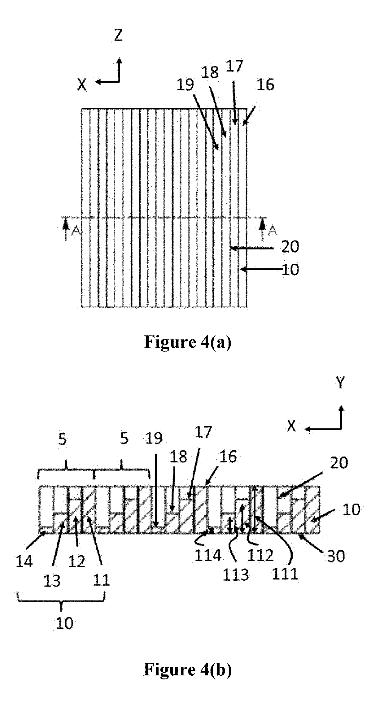 Sound absorber with stair-stepping structure