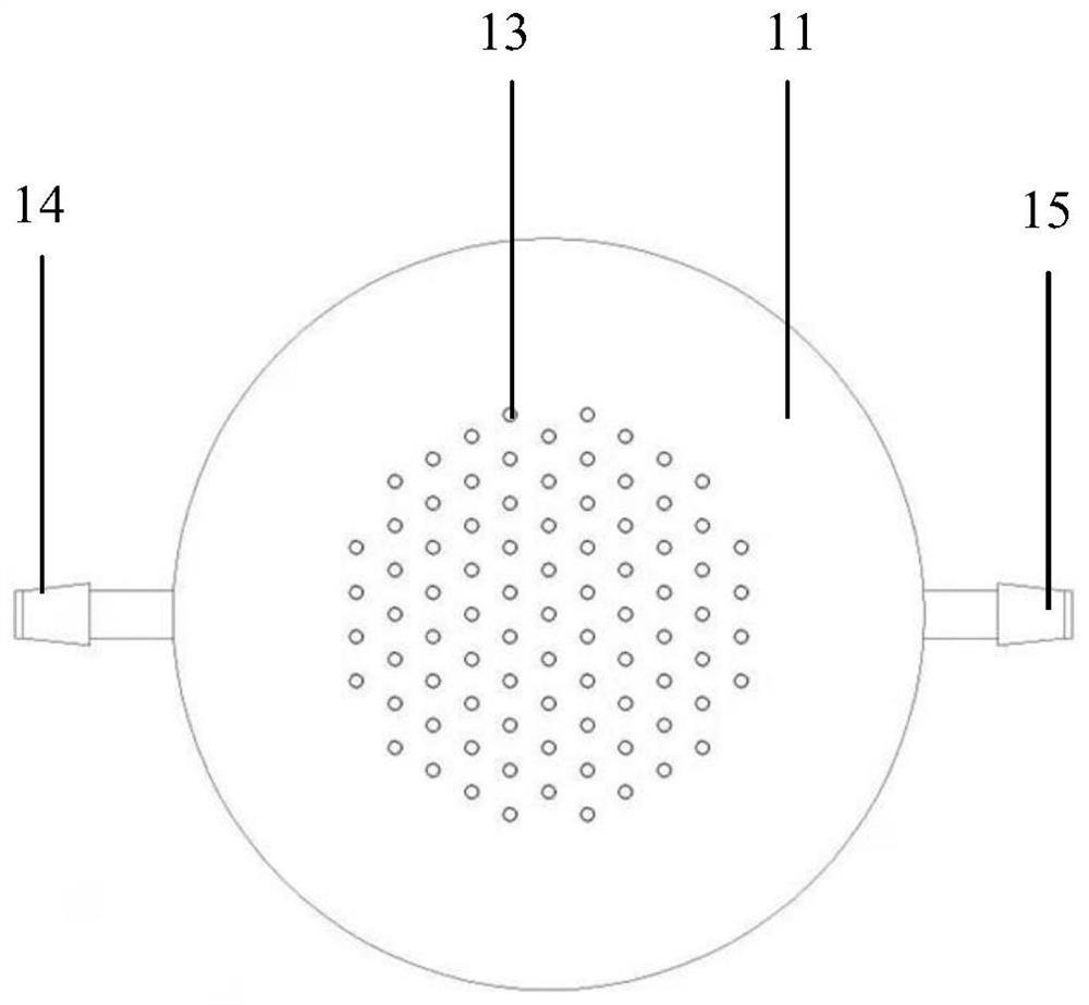 A device for continuous measurement of low-level radionuclides in liquid effluents