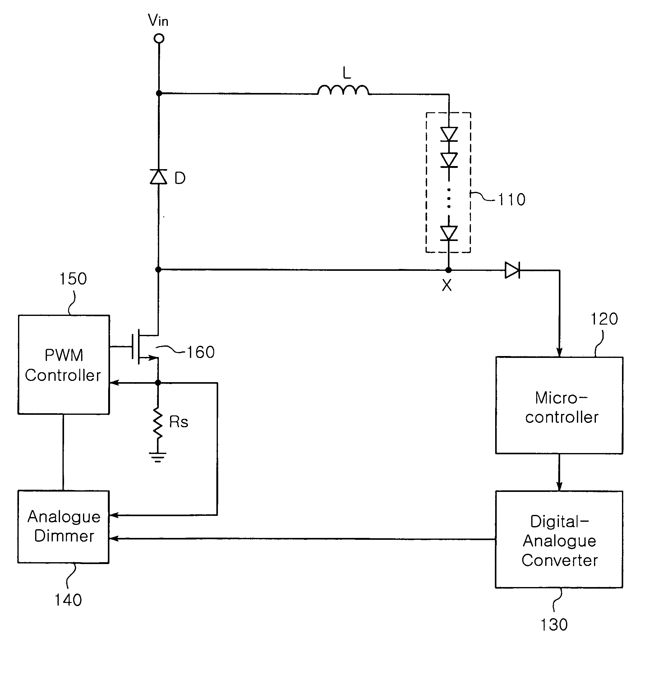 DC-DC converter having protective function of over-voltage and over-current and led driving circuit using the same