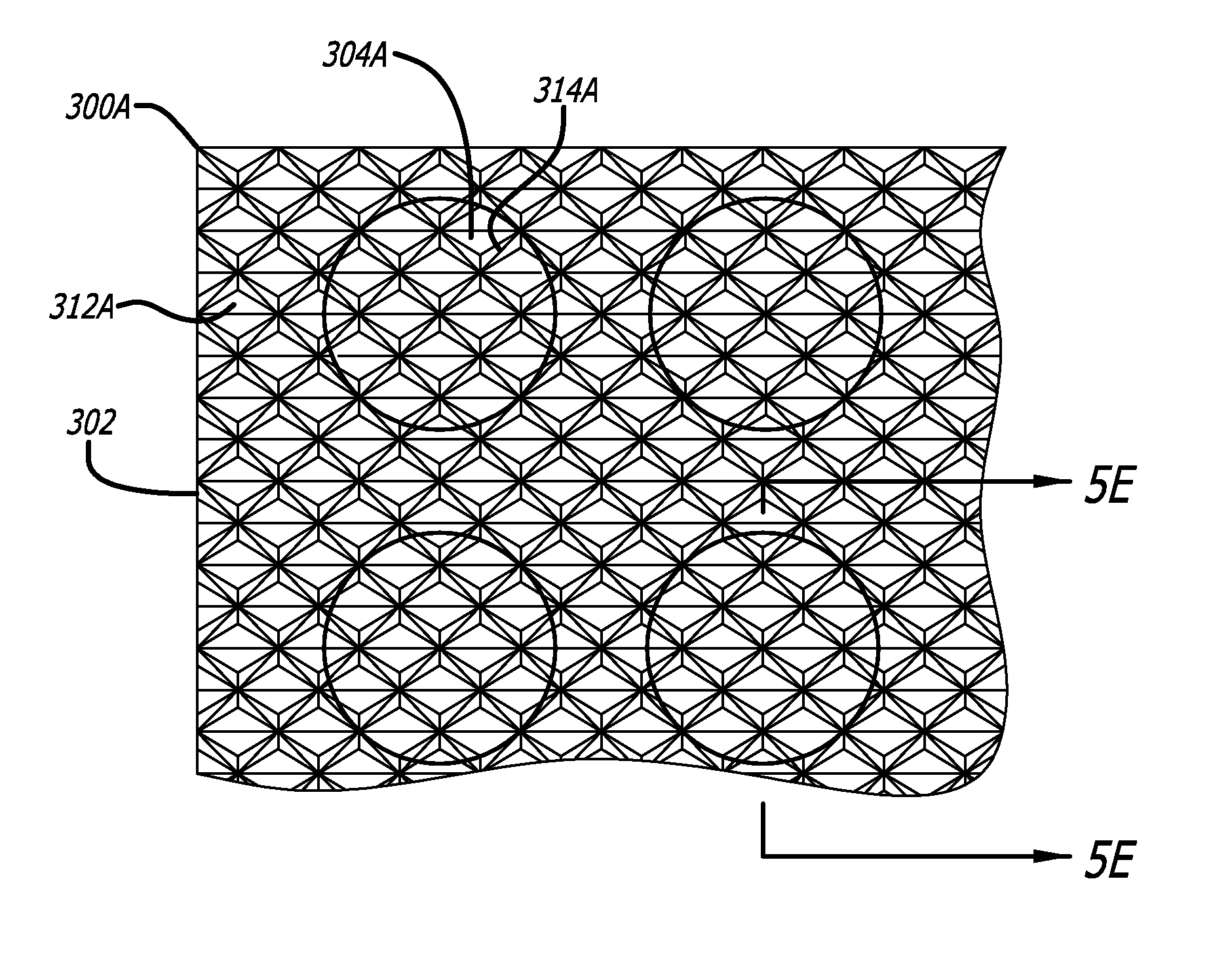 Patterned sheeting with periodic rotated patterned regions