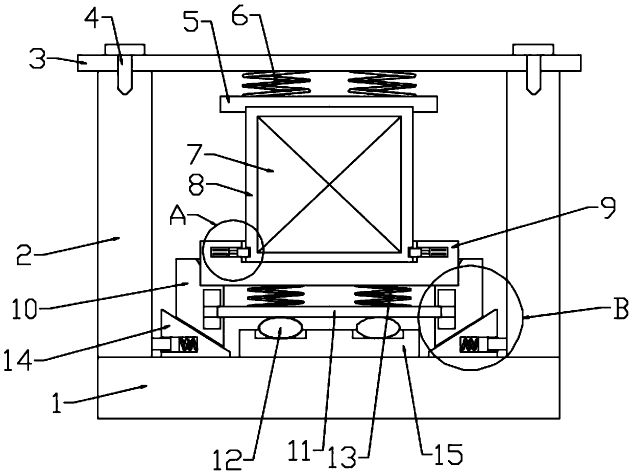 Photoelectric module device with anti-falling structure