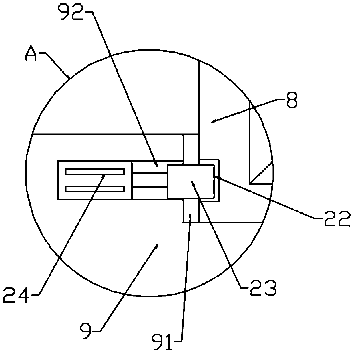 Photoelectric module device with anti-falling structure