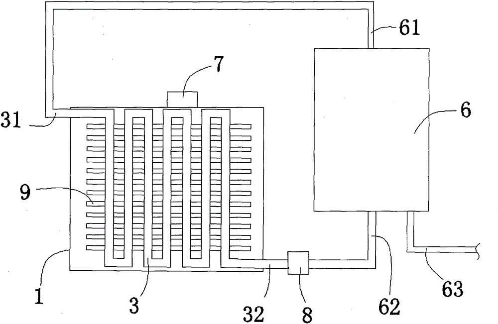 Manufacturing method and product of flat-plate solar heat collecting device
