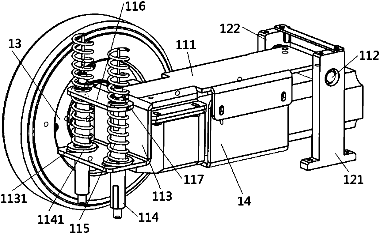 AGV and suspension structure thereof
