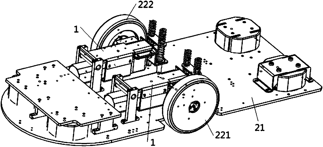 AGV and suspension structure thereof