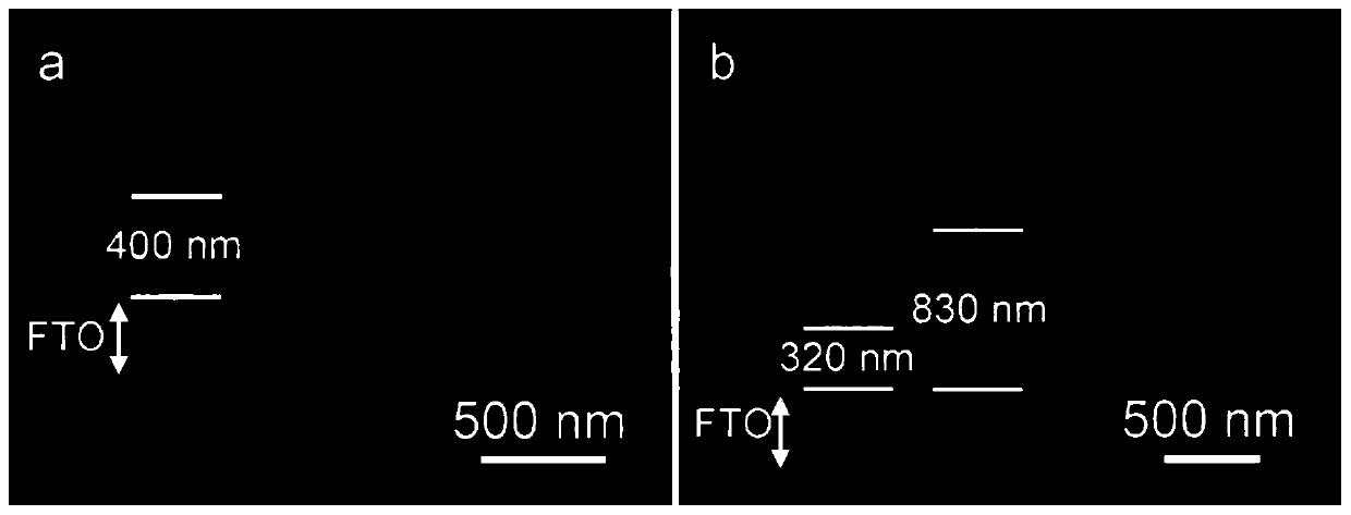 Tungsten oxide electrochromic thin film with high spectral adjustment range and preparation method thereof