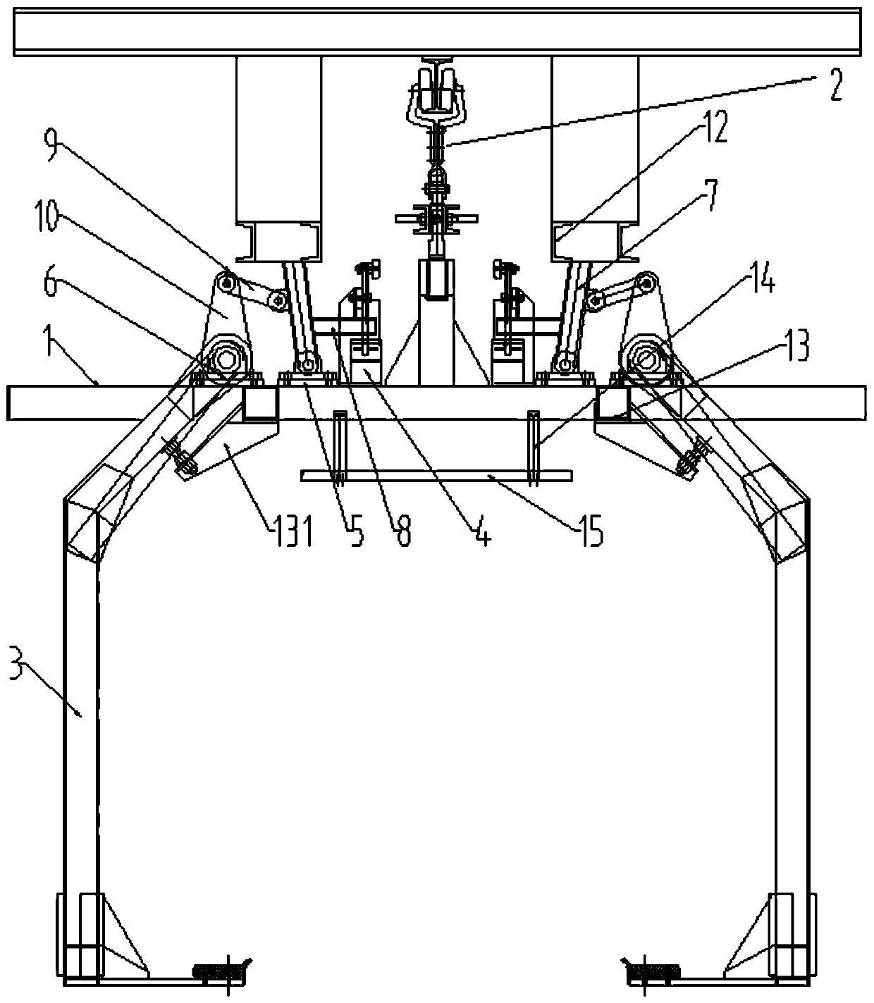 A self-opening body hanger