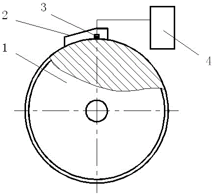 Diamond grinding wheel induction brazing device and brazing method