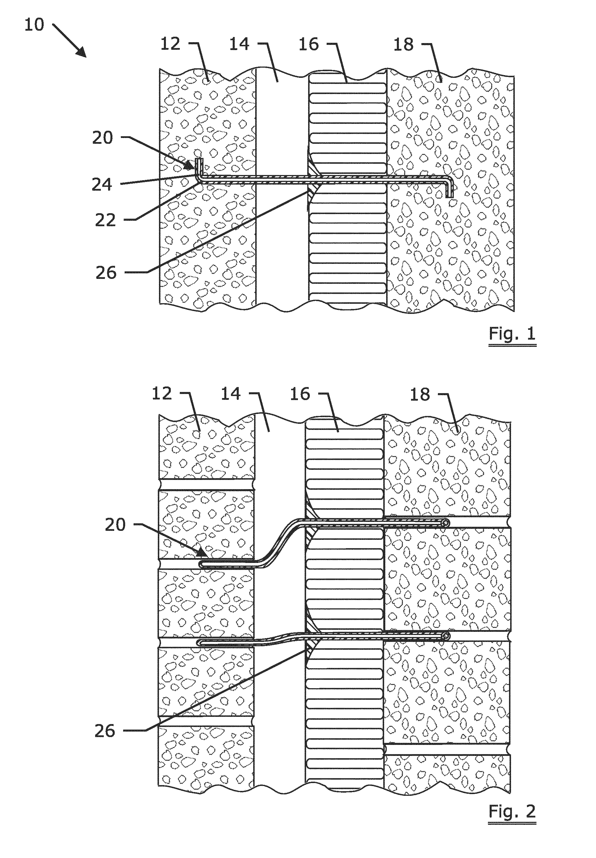 Binding element for a building wall structure