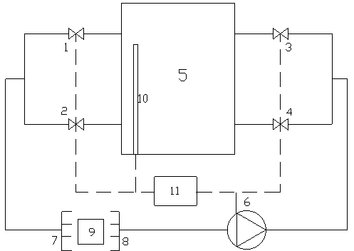 Automatic cleaning device for liquid flowmeter