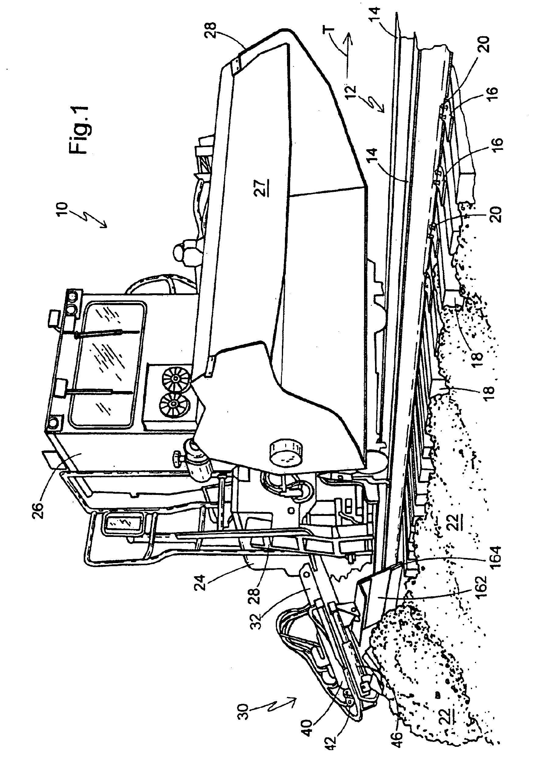 Template door and wing assembly with break-away feature for rail ballast regulator