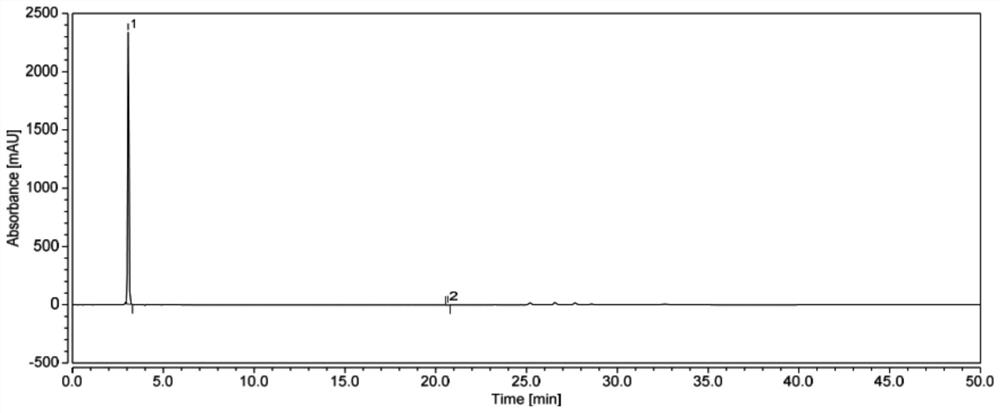 A method for detecting the purity of methyl 2-(2-chloro-1-ethylene)hydrazide formate