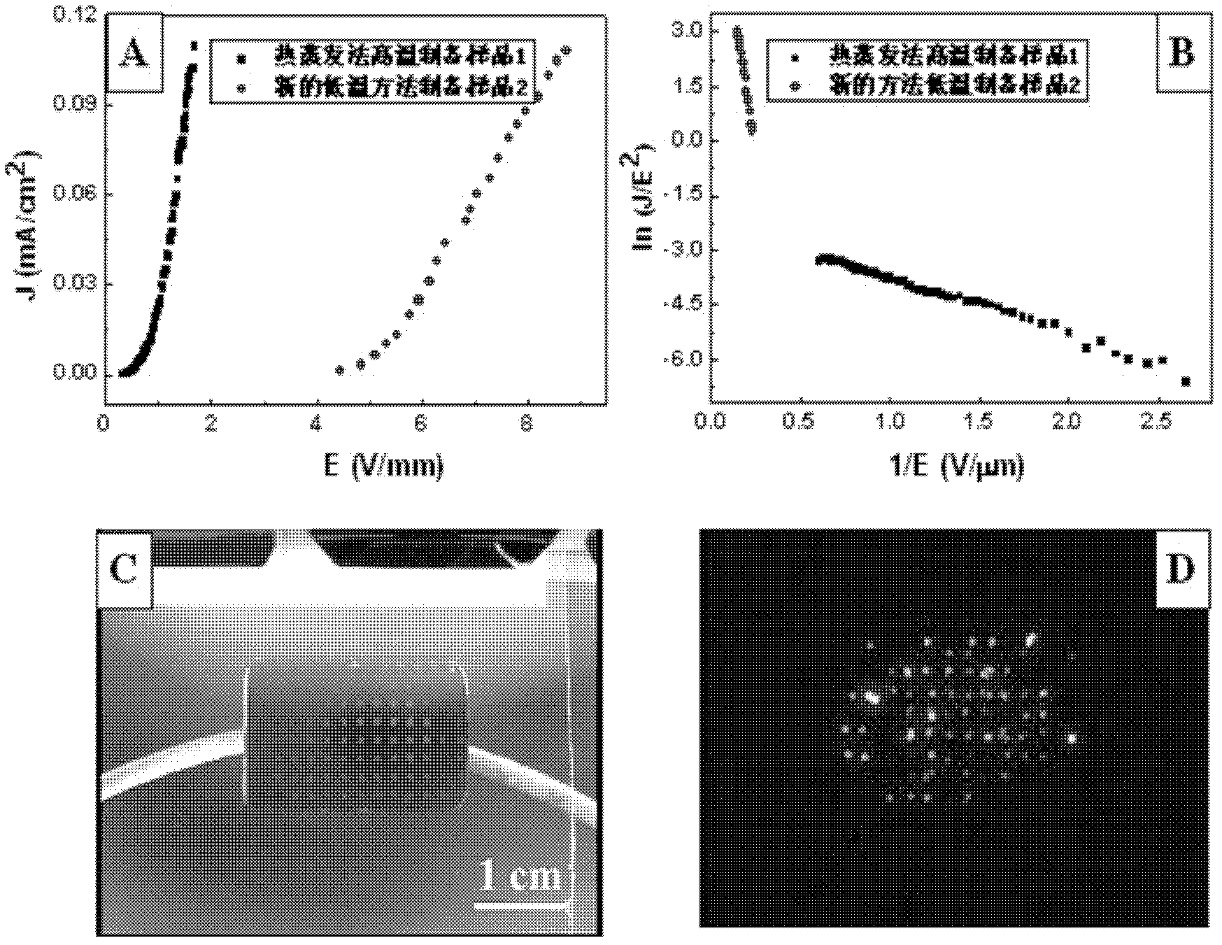 Method for controllably synthesizing single-crystal WO2 and WO3 nanowire arrays with good field emission characteristics in low temperature and large area