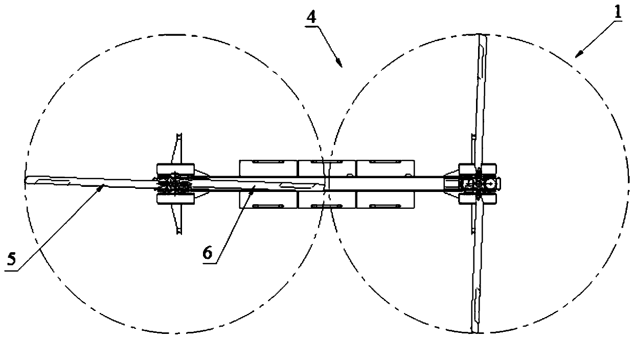 Tandem electric double-rotor helicopter and control system thereof