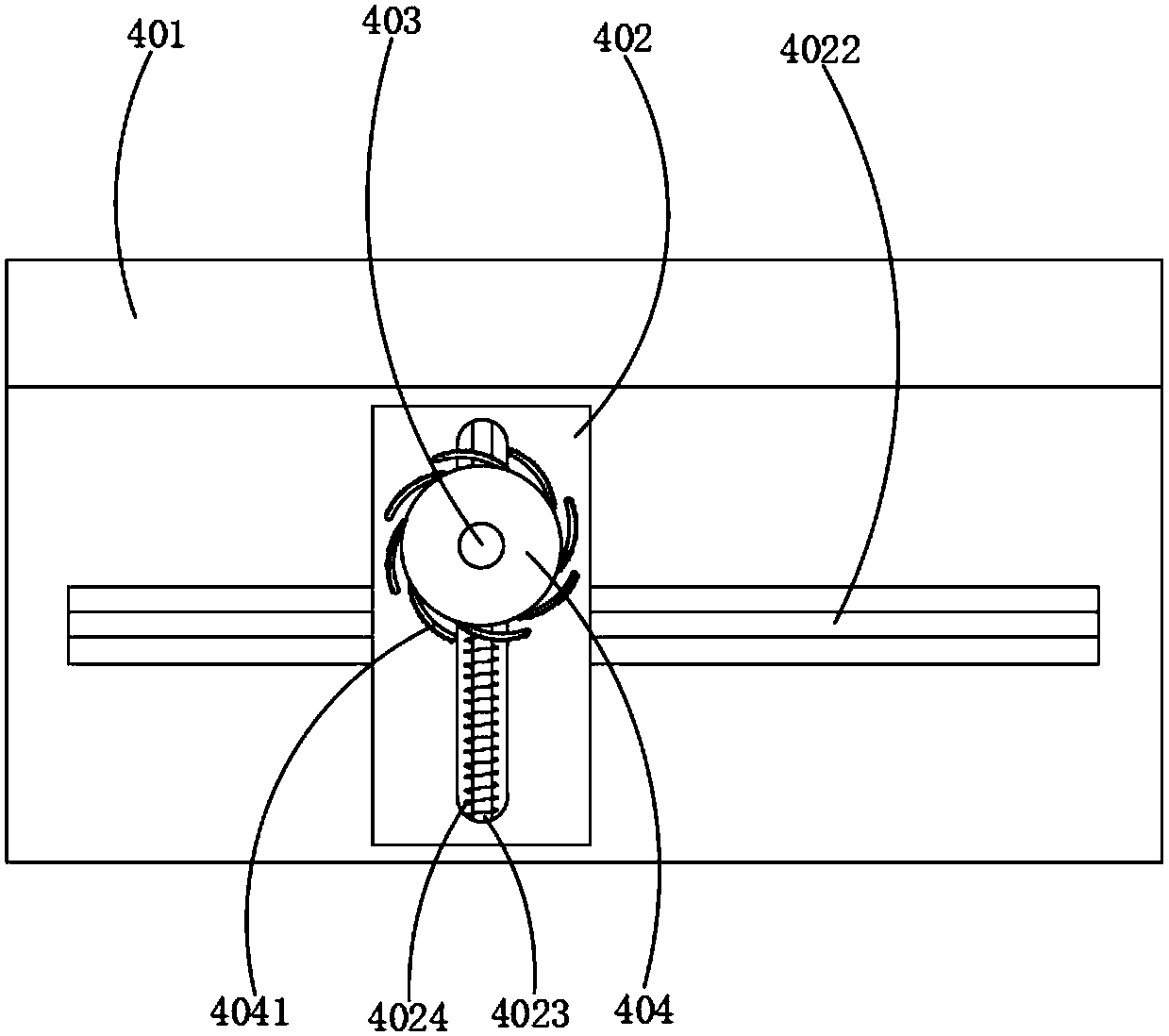Leveling device for plastic films