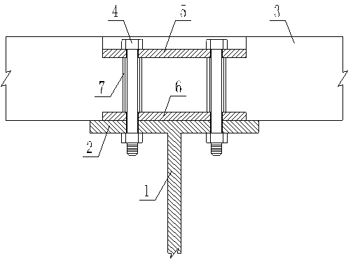 High-strength bolt shear key structure and constructing method thereof