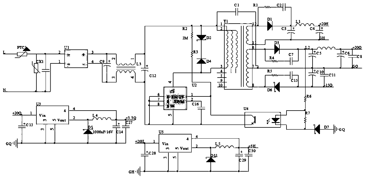 Multifunctional three-phase electric power instrument with multiple harmonic measurement