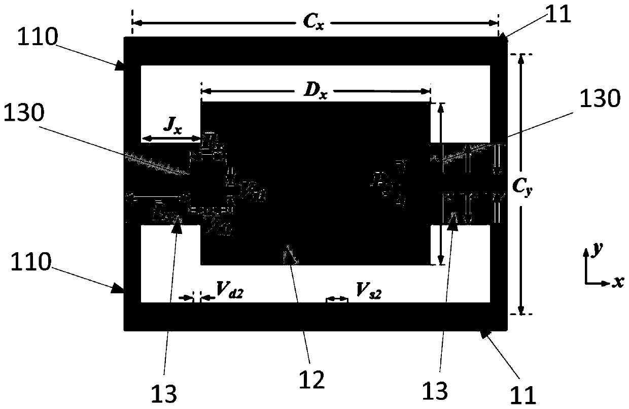 Millimeter wave differential coplanar feeding dielectric antenna