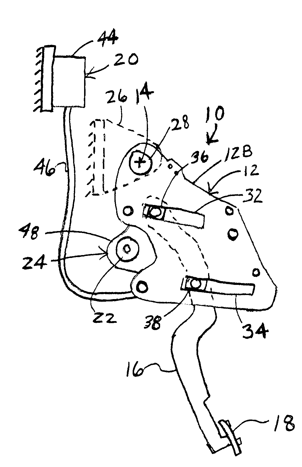 Adjustable pedal system with ratio modifier
