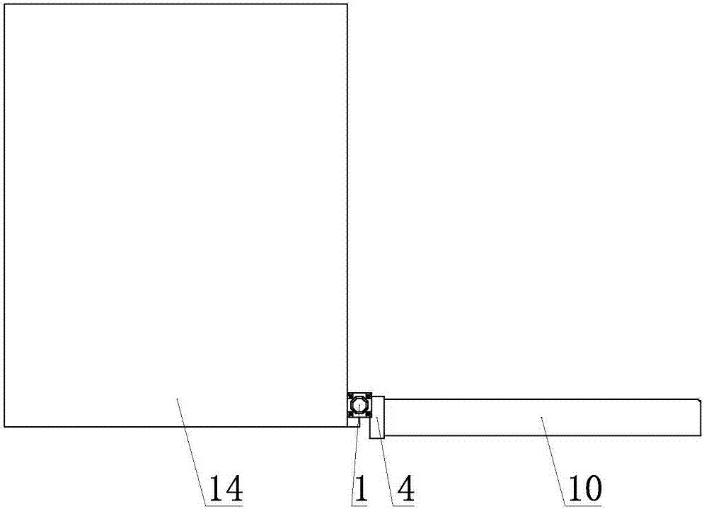 Device for electric telescopic forklift getting on and off railway wagon