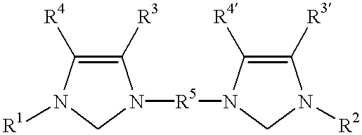 Catalyst system comprising transition metal and imidazoline-2-ylidene or imidazolidine-2-ylidene
