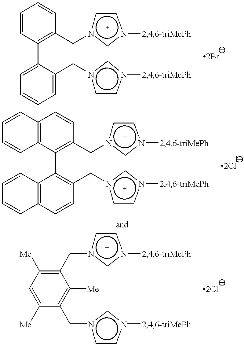 Catalyst system comprising transition metal and imidazoline-2-ylidene or imidazolidine-2-ylidene