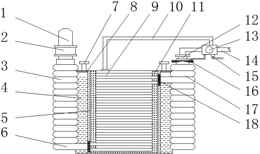 Device for efficiently cooling hydraulic oil of drilling machine