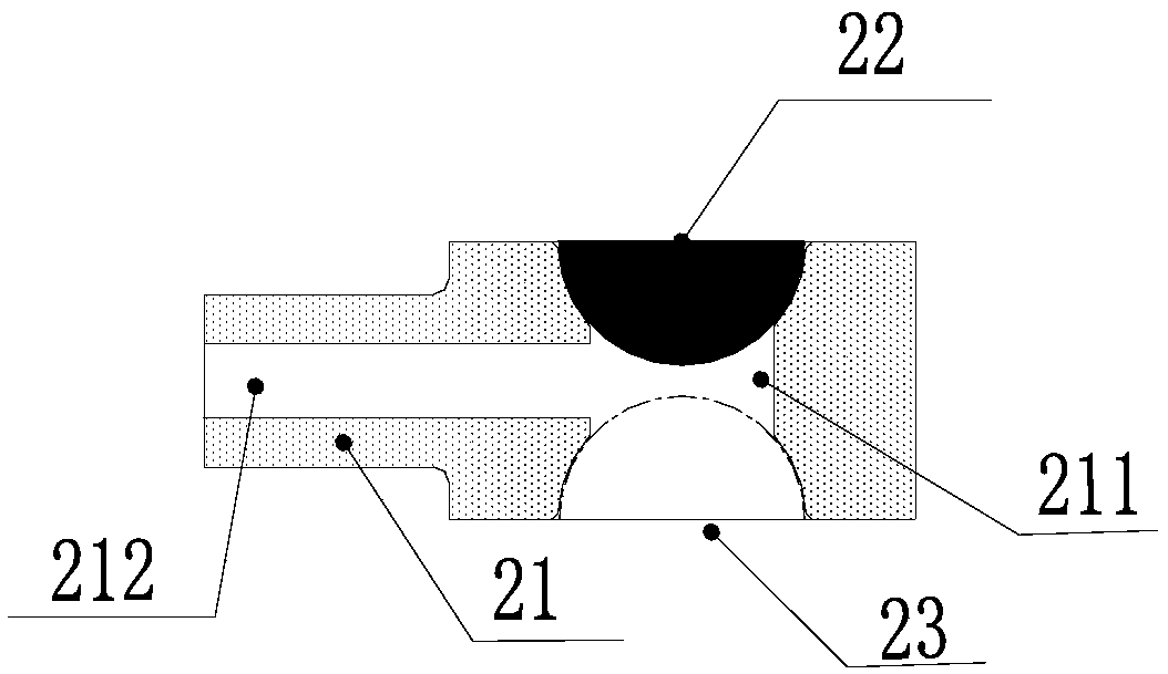 Disk-shaped multi-gap arc extinguishing and lightning protection device based on double hemisphere T-shaped ceramic discharge tube