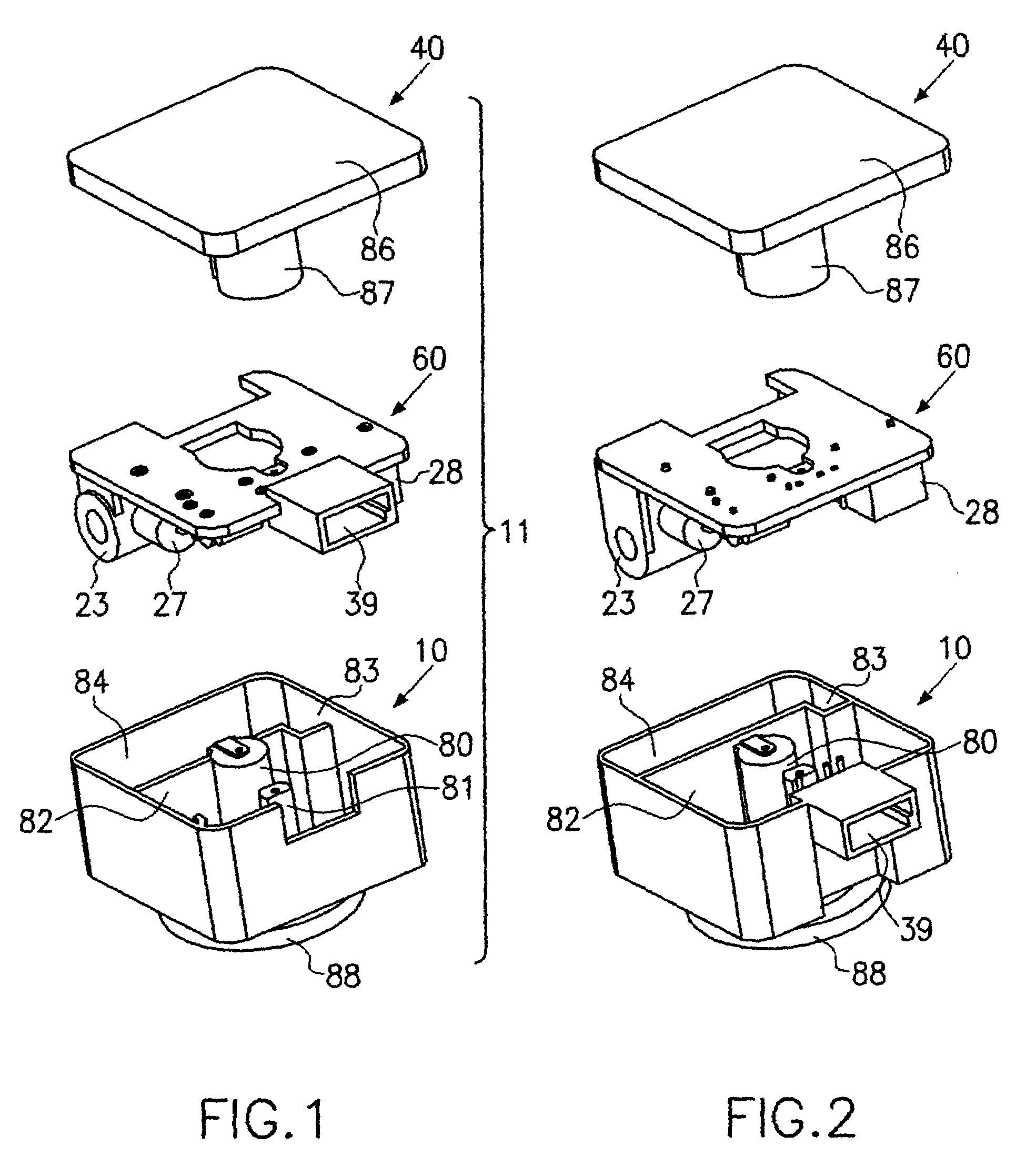Gas discharge lamp base comprising an ignition device