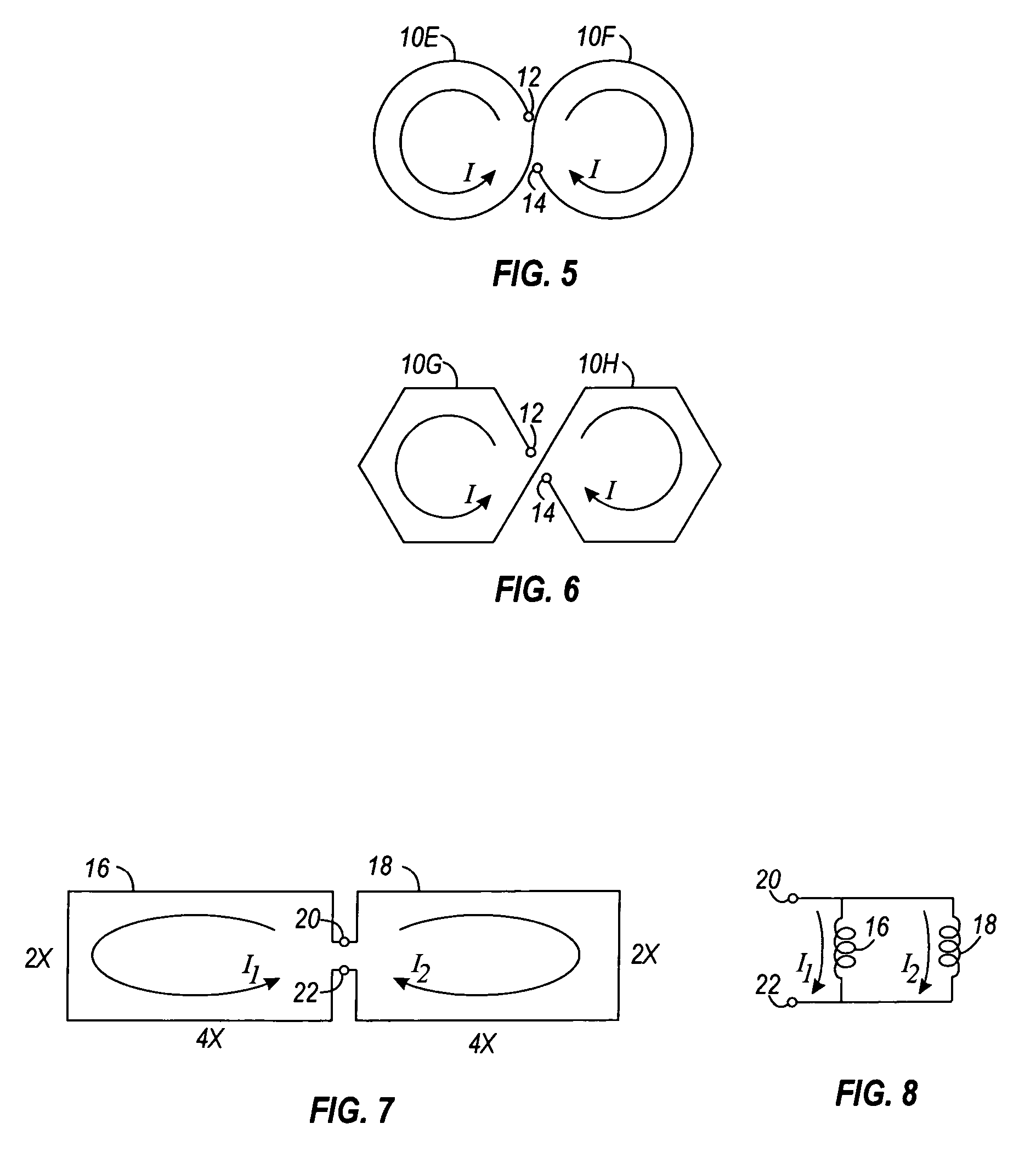 Magnetically differential inductors and associated methods