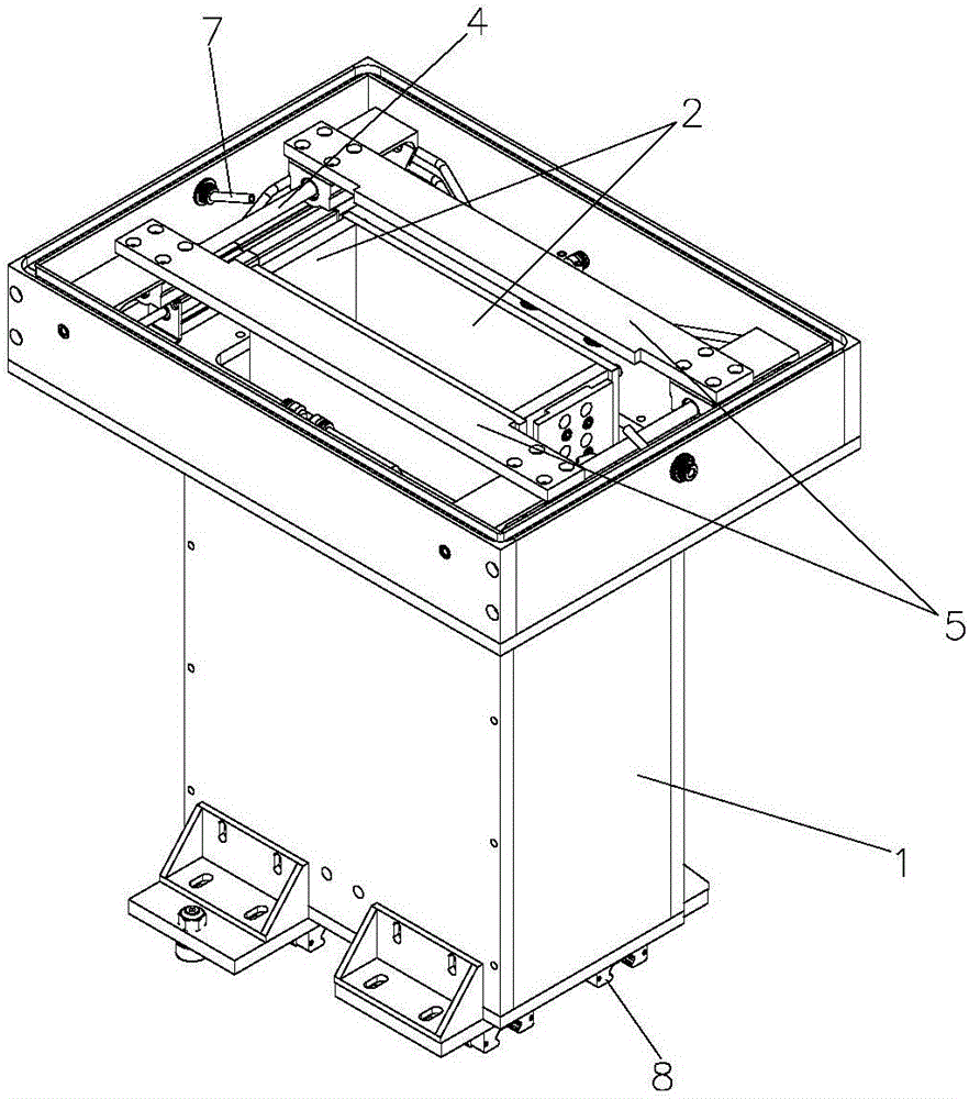 Six-face shaping mechanism of vacuum packaging machine