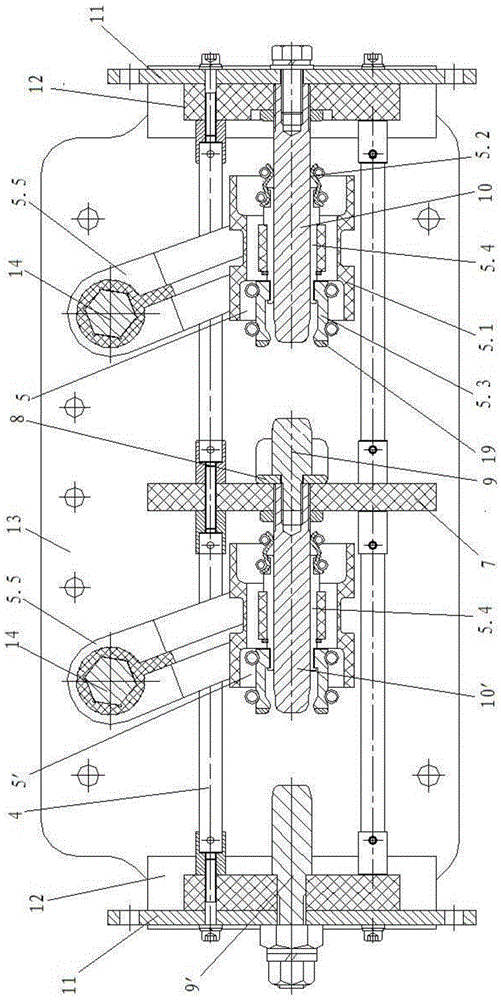 Switch and bidirectional automatic-switching looped network equipment earthing switch comprising same