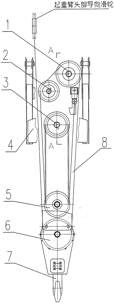 Pulley mechanism of a hoisting machine