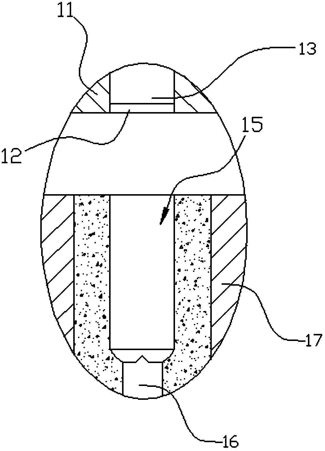 A semi-hollow pin plastic forming method