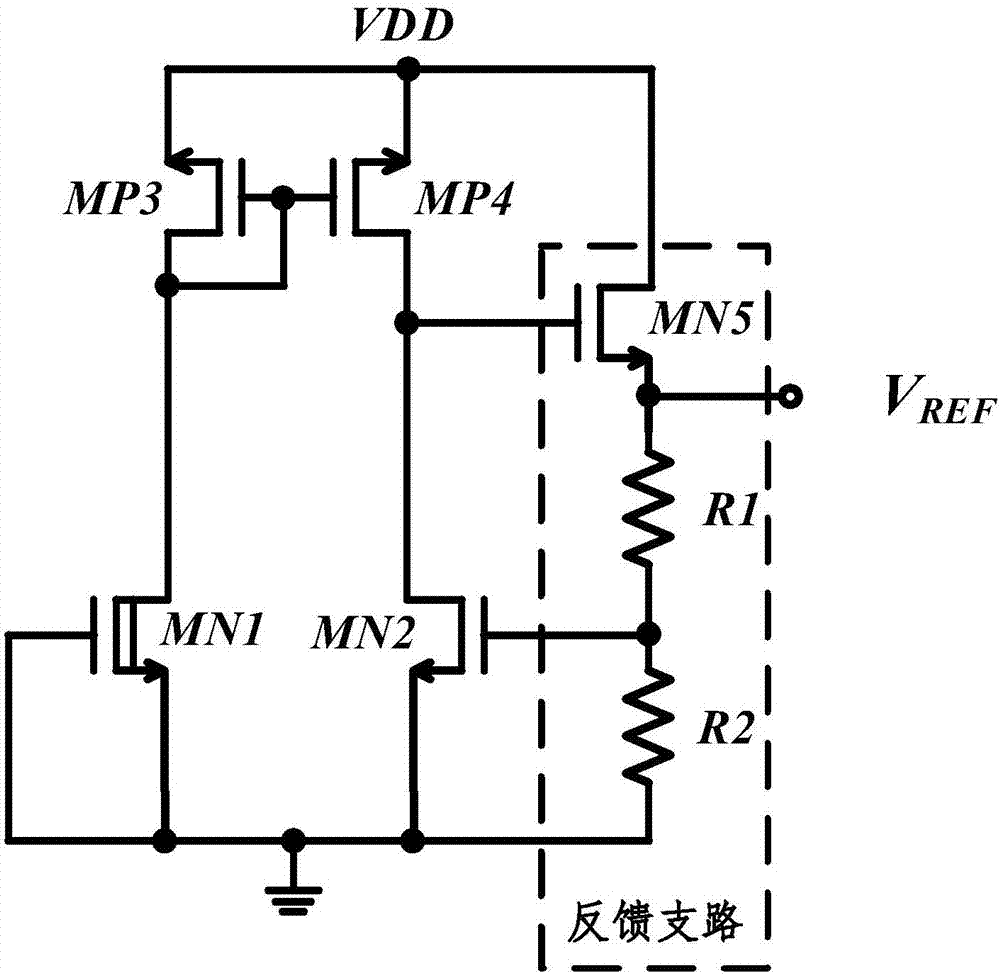 Low-power-consumption reference voltage source