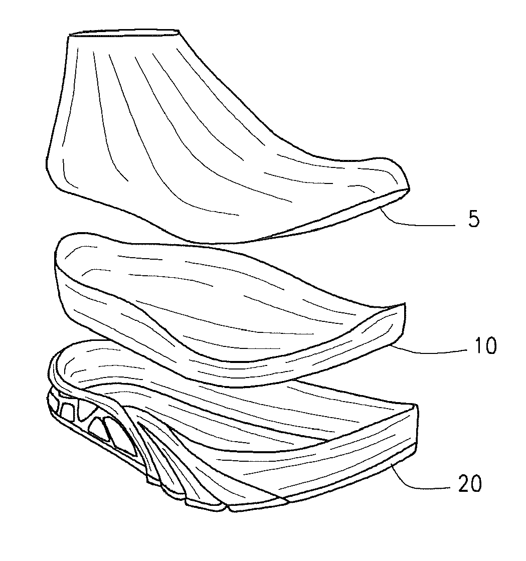 Pressure relief system for footwear
