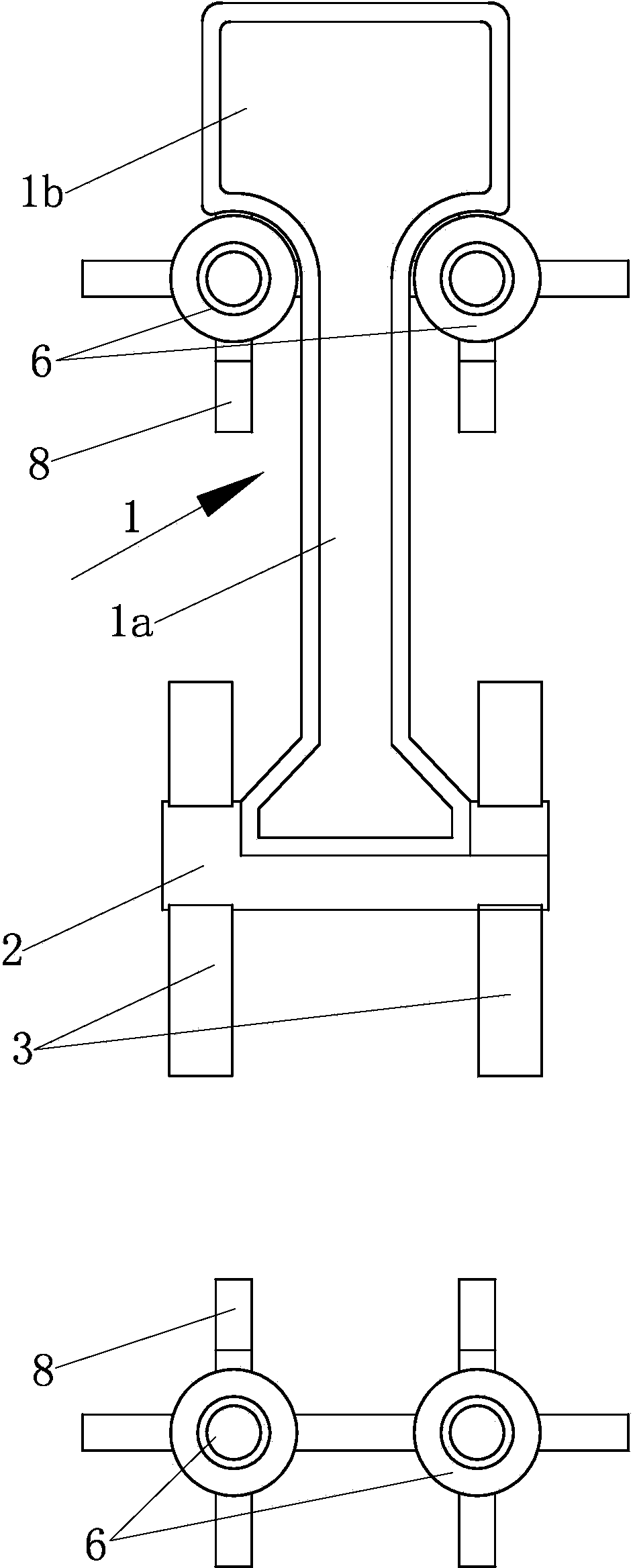 Lock catch for luggage box of motorcycle