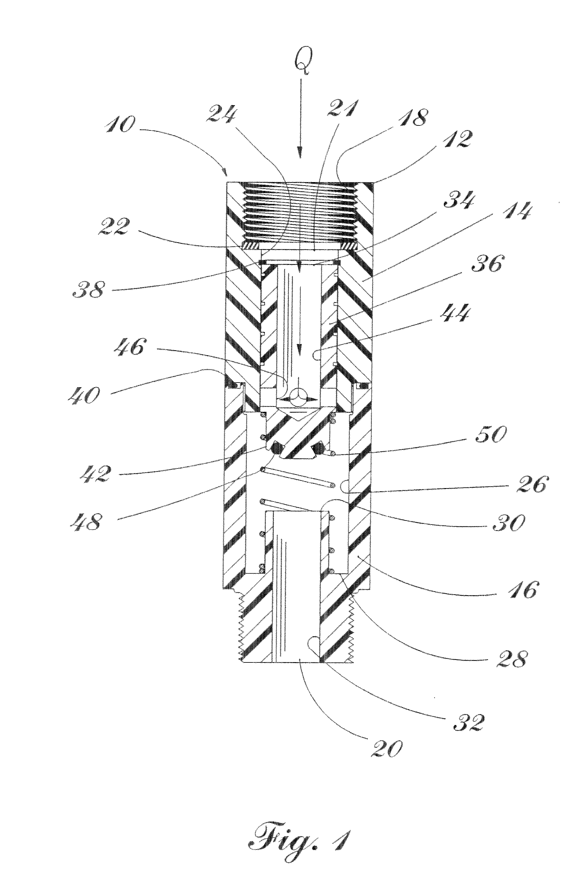 Damped, self-cleaning flow shutoff valve and associated methods