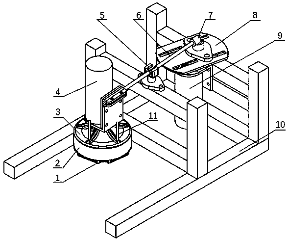 Grinding device and method for producing semitransparent BGO scintillation crystal material