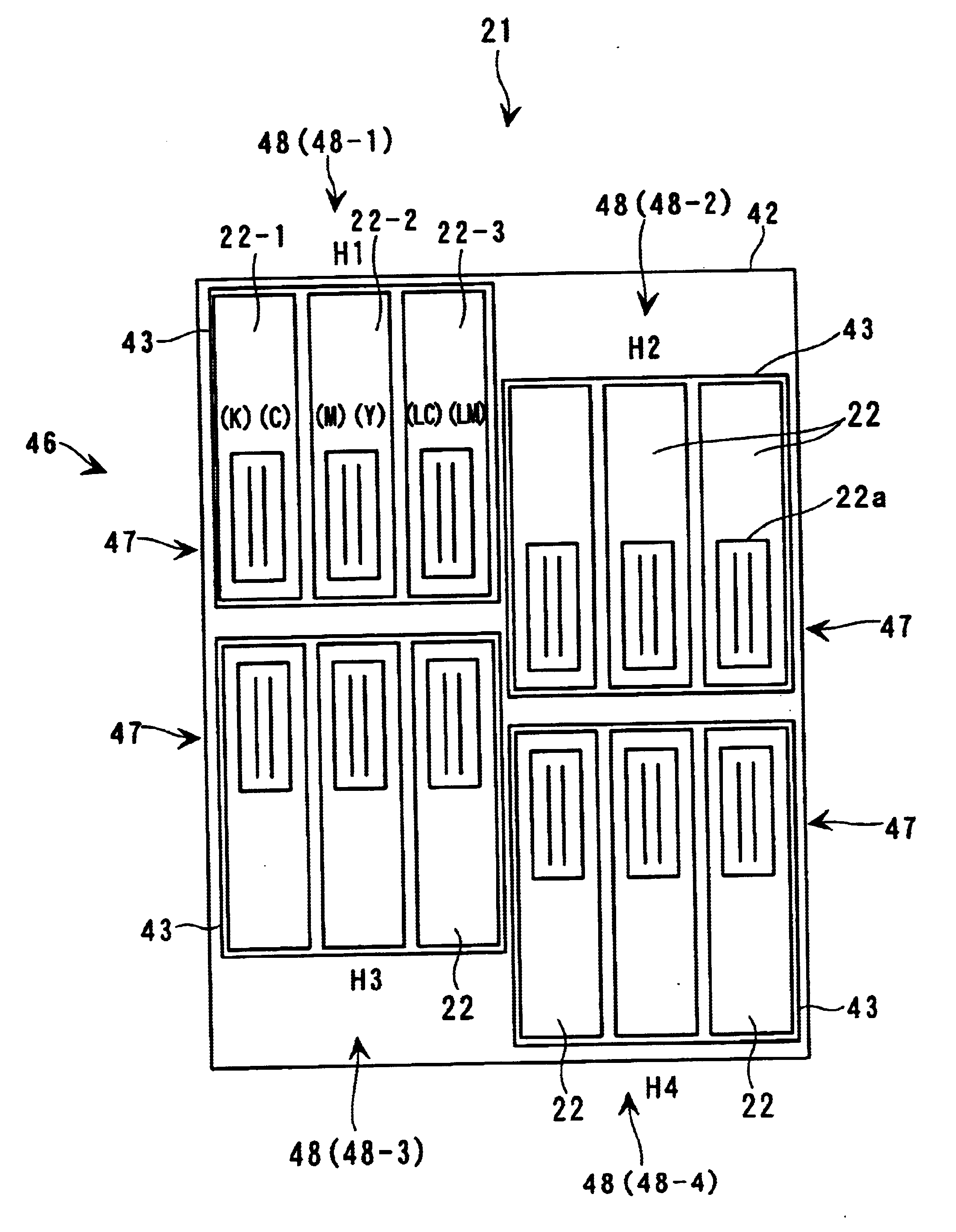 Ink jet head unit and ink jet printing apparatus incorporating the same