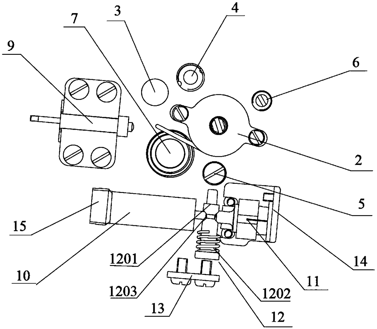 A Memory Alloy Inertia Composite Rotor Type Isolation Mechanism