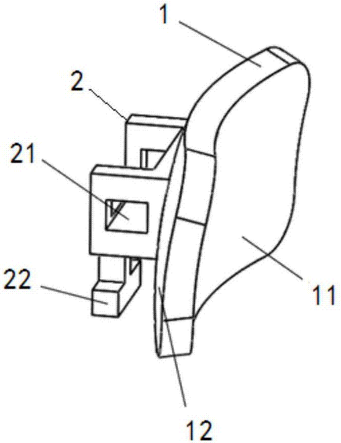 A tongue-side invisible tooth bracket and a processing method thereof