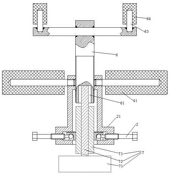 Transmission front assembly detachment tool which is used for remanufacturing of automatic transmission and provided with handle