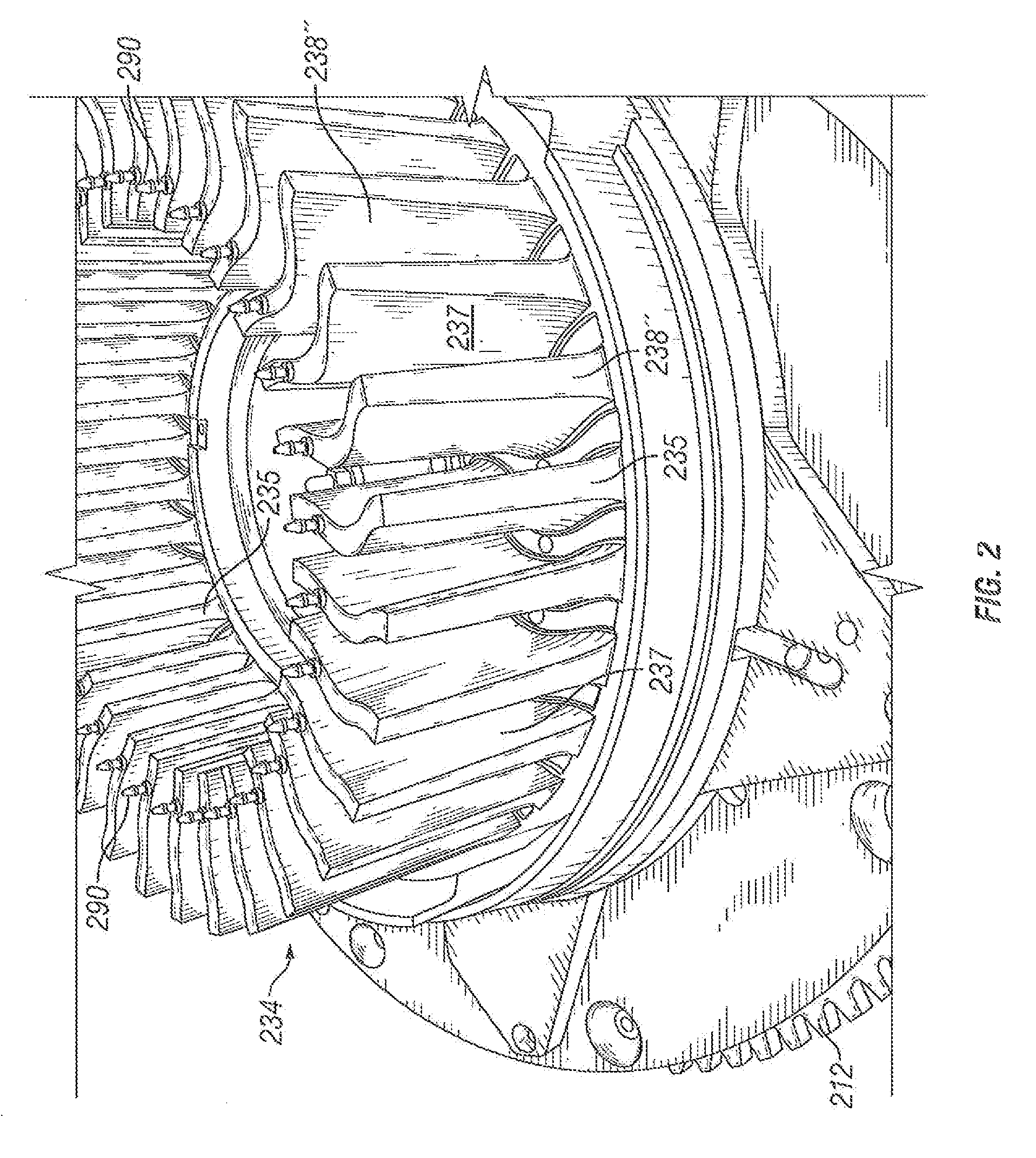 Apparatus for casting a non-pneumatic tire having a floating mold alignment mechanism