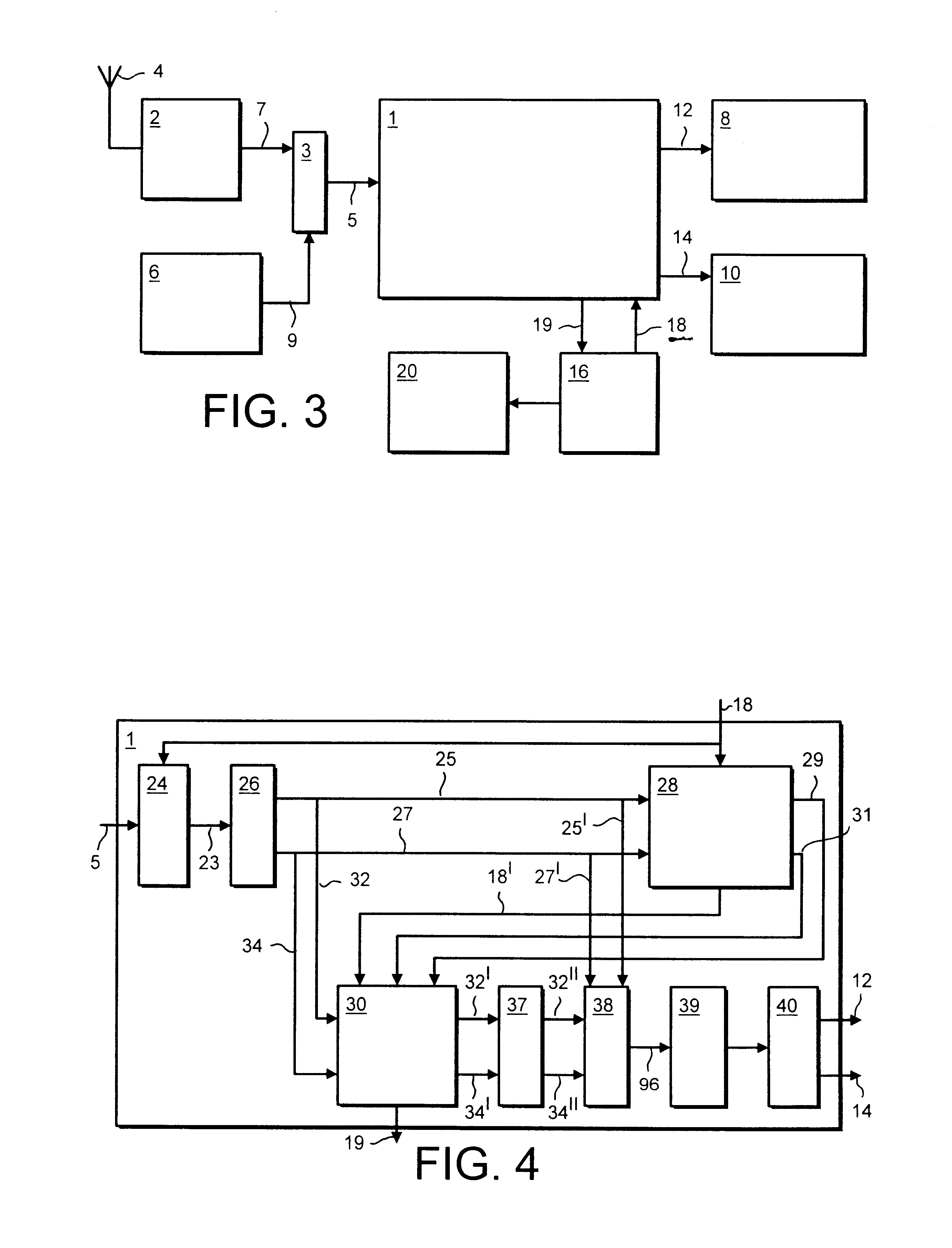 Method of processing signals and apparatus for signal processing