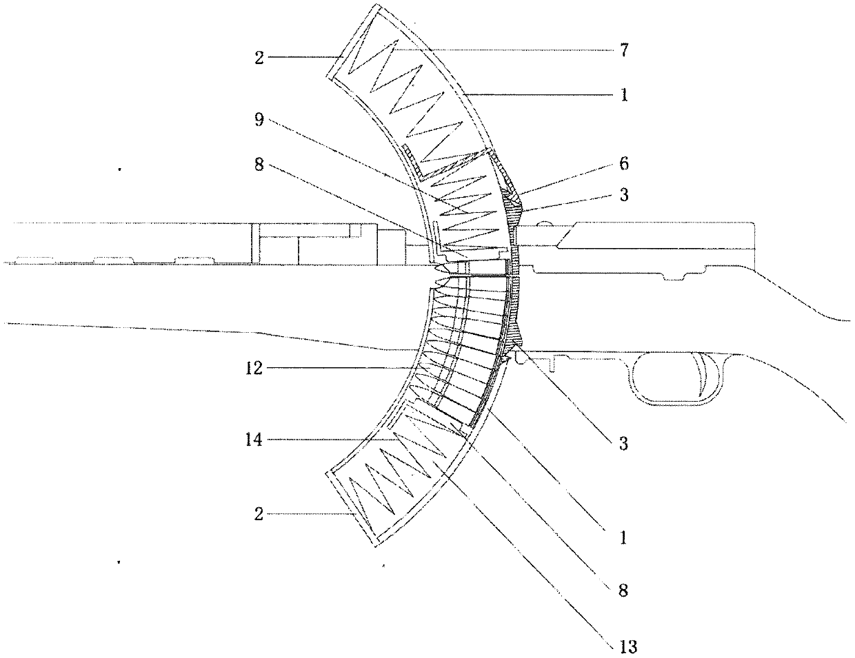 Cross-transport bullet-supplying magazine capable of supplementing ammunition any time