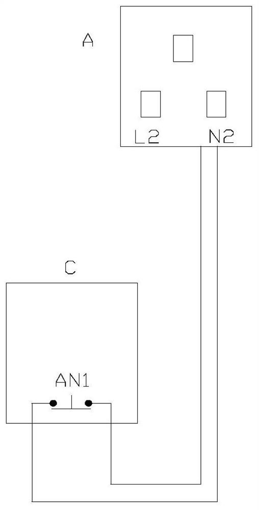 A wall-mounted air conditioner zero-power standby socket circuit with a remote control box