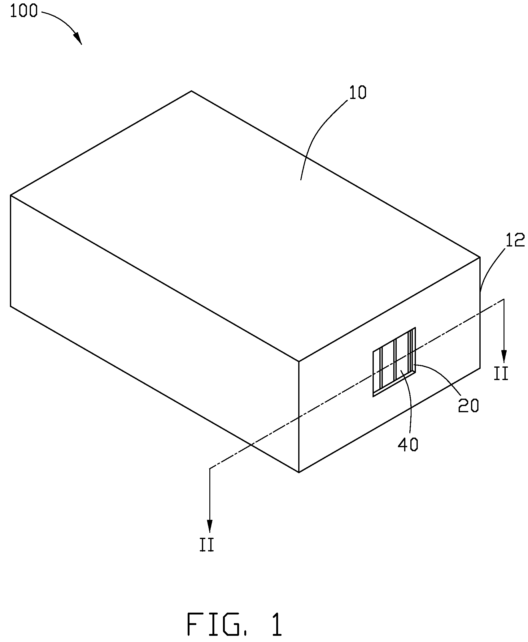Electronic device with phononic crystal structure