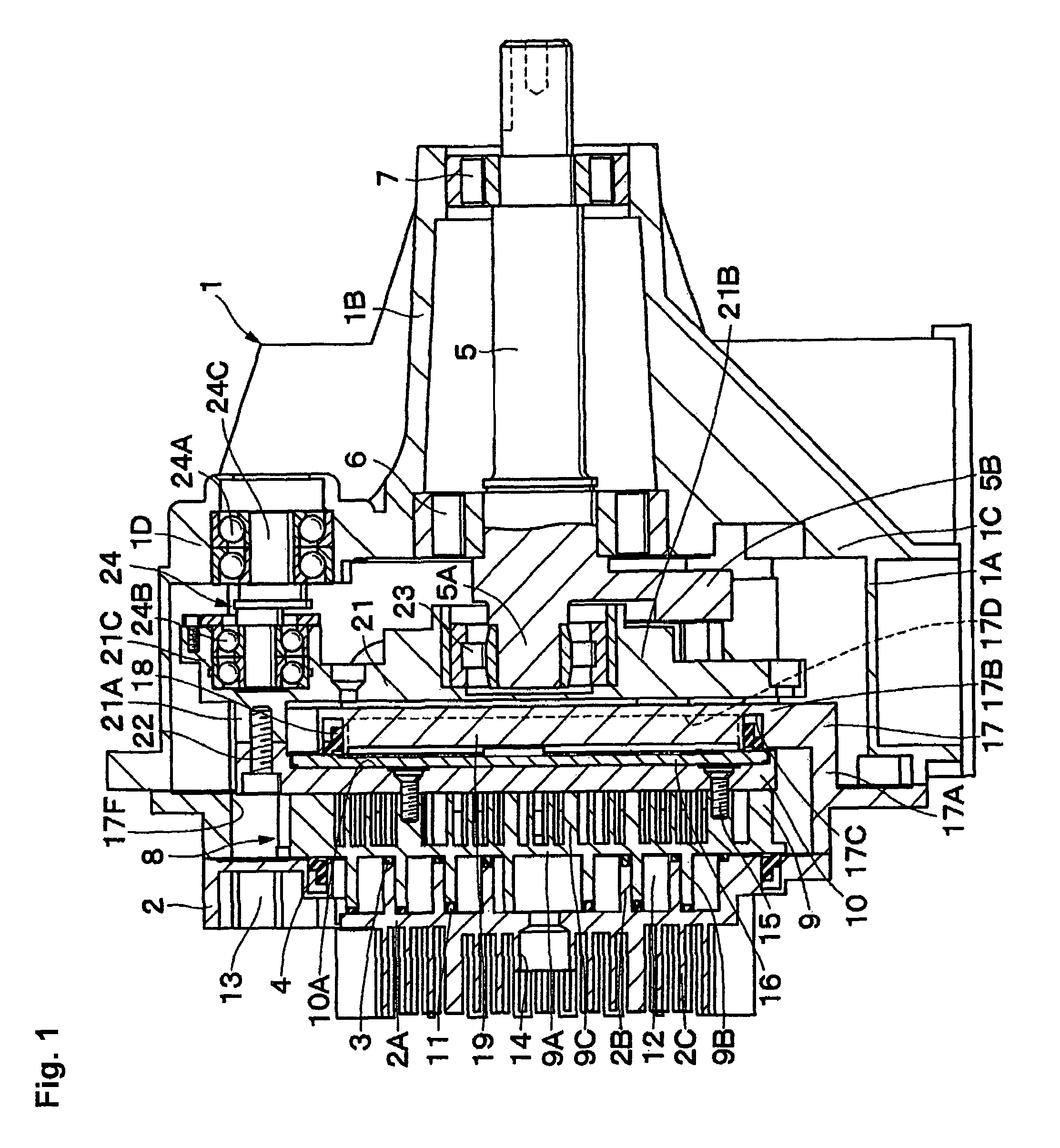 Scroll fluid machine including back-pressure chamber with increased pressure receiving area